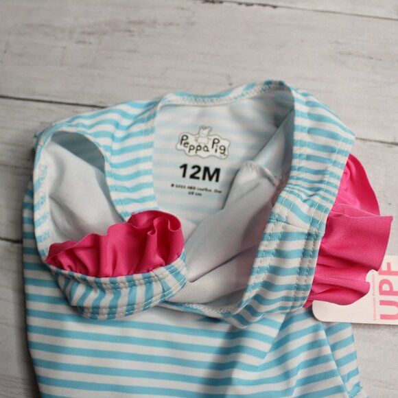 Peppa Pig Baby Girl's 1 Piece Swimsuit Size 12 Months UV UPF 50+ - Picture 6 of 6